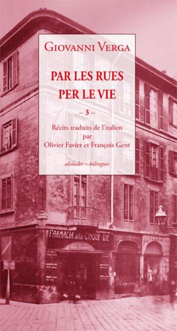 Couverture du livre « Par les rues Tome 3 » de Giovanni Verga aux éditions Alidades