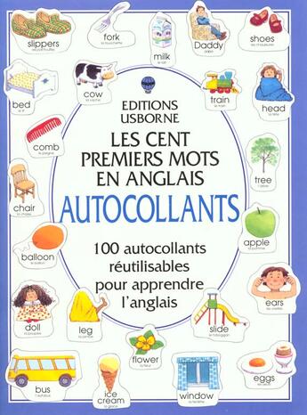 Couverture du livre « Les Cent Premiers Mots En Anglais Autocollants » de Heather Amery aux éditions Usborne