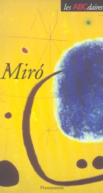 Couverture du livre « Abcdaire de miro » de Constance Rubini aux éditions Flammarion