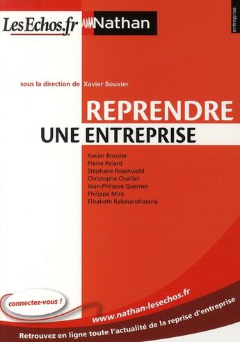 Couverture du livre « Reprendre une entreprise (édition 2009) » de Bouvier/Polard/Miro aux éditions Nathan