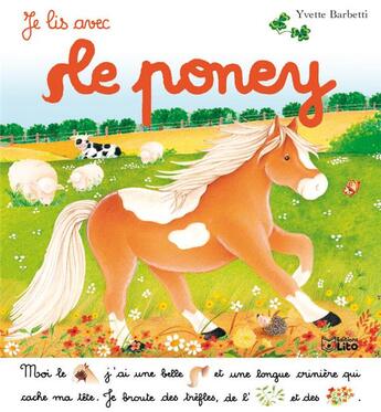 Couverture du livre « Je lis avec ; le poney » de Yvette Barbetti aux éditions Lito