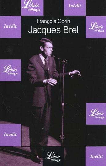 Couverture du livre « Jacques Brel » de Francois Gorin aux éditions J'ai Lu