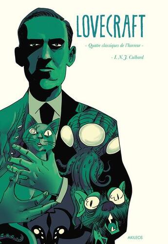 Couverture du livre « Lovecraft ; quatre classiques de l'horreur » de Ian Culbard aux éditions Akileos