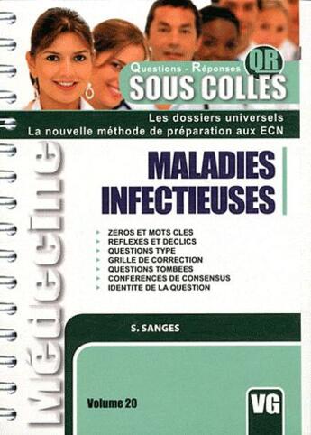 Couverture du livre « Sous colles qr maladies infectieuses » de Sanges S. aux éditions Vernazobres Grego