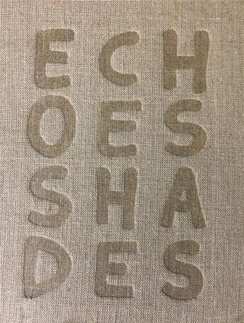 Couverture du livre « Echoes shades » de Piotr Zbierski aux éditions Andre Frere