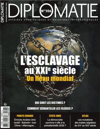 Couverture du livre « Diplomatie n 106 - septembre/octobre 2020 » de  aux éditions Diplomatie