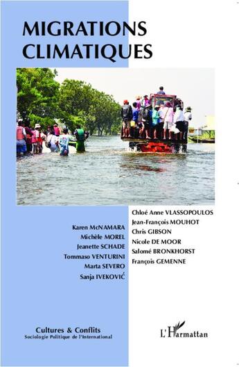 Couverture du livre « REVUE CULTURES & CONFLITS : migrations climatiques » de Revue Cultures & Conflits aux éditions L'harmattan