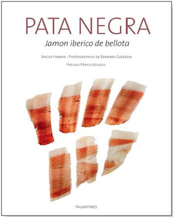 Couverture du livre « Pata negra ; jamon iberico de bellota » de Xavier Hamon et Bernard Galeron aux éditions Palantines