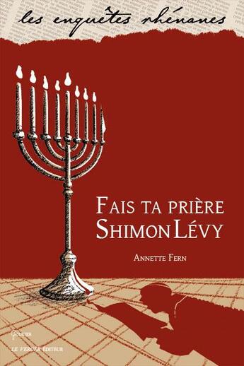 Couverture du livre « Fais ta prière Shimon Lévy » de Annette Fern aux éditions Le Verger