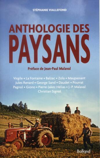 Couverture du livre « Anthologie des paysans » de Stephanie Viallefond aux éditions Balland