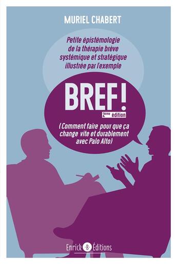 Couverture du livre « Bref ! » de Chabert Muriel aux éditions Enrick B.