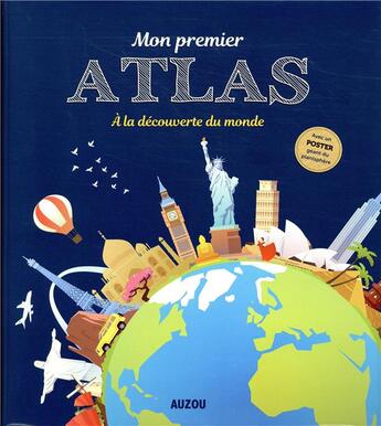 Couverture du livre « Mon premier atlas ; à la découverte du monde (édition 2018) » de  aux éditions Philippe Auzou