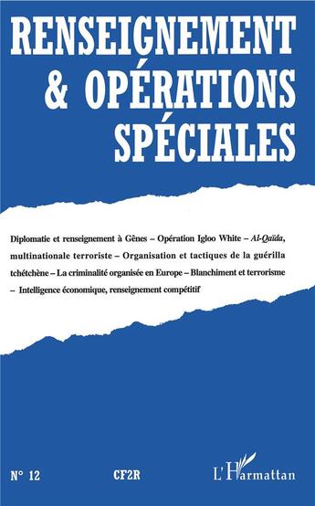 Couverture du livre « Renseignement et opérations spéciales » de  aux éditions L'harmattan