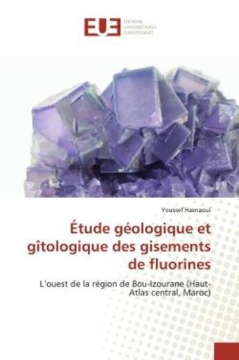 Couverture du livre « Etude geologique et gitologique des gisements de fluorines - l'ouest de la region de bou-izourane (h » de Hasnaoui Youssef aux éditions Editions Universitaires Europeennes