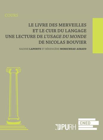 Couverture du livre « Le livre des merveilles et le cuir du langage - lecture de 