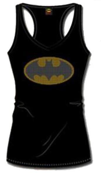 Couverture du livre « Batman debardeur strass logo fem. black m » de  aux éditions Cotton Division