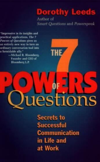 Couverture du livre « The 7 Powers of Questions » de Leeds Dorothy aux éditions Penguin Group Us