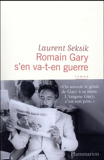 Couverture du livre « Romain Gary s'en va-t-en guerre » de Laurent Seksik aux éditions Flammarion