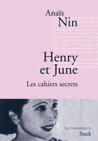 Couverture du livre « Henry et June ; les cahiers secrets » de Nin-A aux éditions Stock