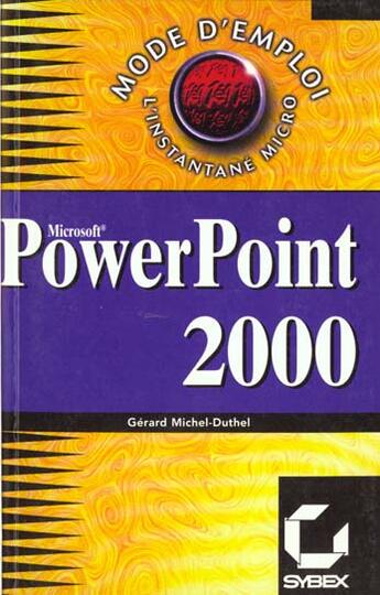 Couverture du livre « Powerpoint 2000 Mode D'Emploi » de Michel Duthel aux éditions Eska