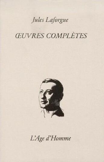 Couverture du livre « Oeuvres completes tome 2 » de Jules Laforgue aux éditions L'age D'homme