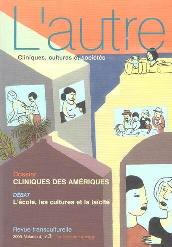 Couverture du livre « Cliniques des Amériques » de Moro Mr aux éditions Pensee Sauvage