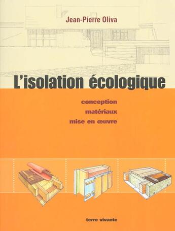 Couverture du livre « L'isolation ecologique » de Jean-Pierre Oliva aux éditions Terre Vivante