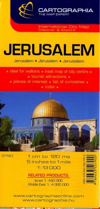 Couverture du livre « Jerusalem (plan cartographia) » de Collectif Michelin aux éditions Michelin