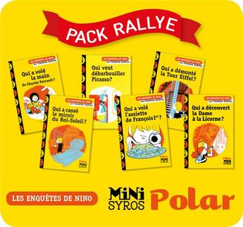 Couverture du livre « Pack rallye les enquêtes de Nino : 7 enquêtes » de Claudine Aubrun aux éditions Syros