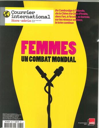 Couverture du livre « Courrier international n 65 femmes fevrier 2018 » de  aux éditions Courrier International