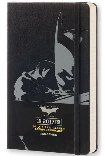 Couverture du livre « Agenda 2017 Batman journalier grand format noir » de  aux éditions Moleskine