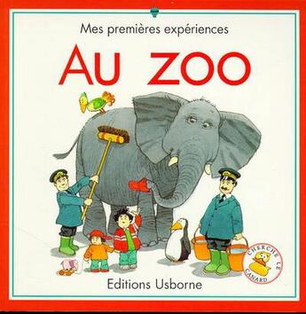 Couverture du livre « Au zoo » de Heather Amery et Stephen Cartwright aux éditions Usborne