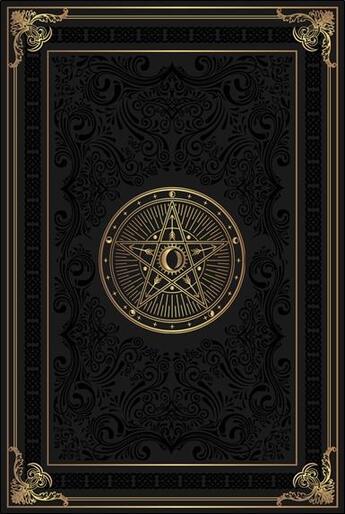 Couverture du livre « Grimoire vierge pentacle lunaire : noir » de  aux éditions Alliance Magique