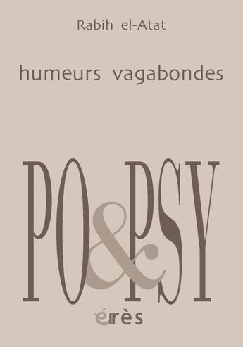 Couverture du livre « Humeurs vagabondes » de Rafih El Atat aux éditions Eres