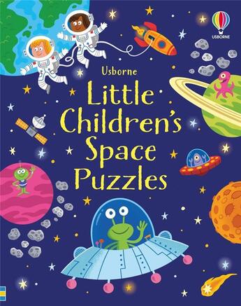 Couverture du livre « Little children's space puzzles » de Kirsteen Robson aux éditions Usborne