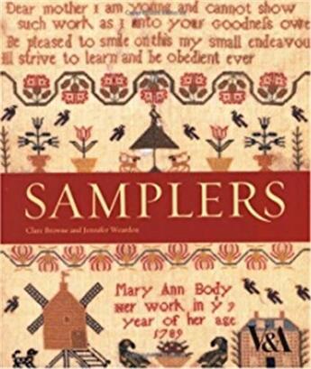 Couverture du livre « Samplers » de Clare Browne aux éditions Victoria And Albert Museum