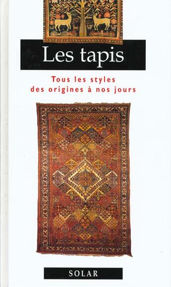 Couverture du livre « Les tapis » de  aux éditions Solar