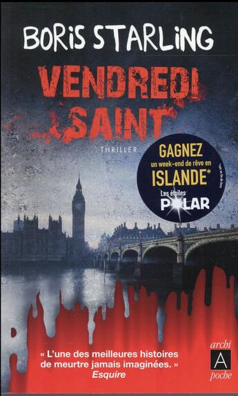 Couverture du livre « Vendredi saint » de Boris Starling aux éditions Archipoche