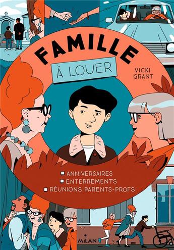 Couverture du livre « Famille à louer » de Mahe et Vicki Grant aux éditions Milan