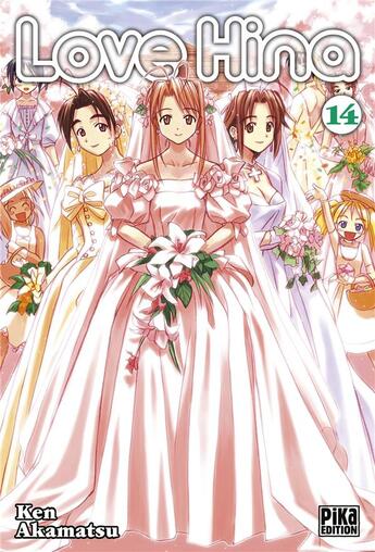 Couverture du livre « Love Hina Tome 14 » de Ken Akamatsu aux éditions Pika