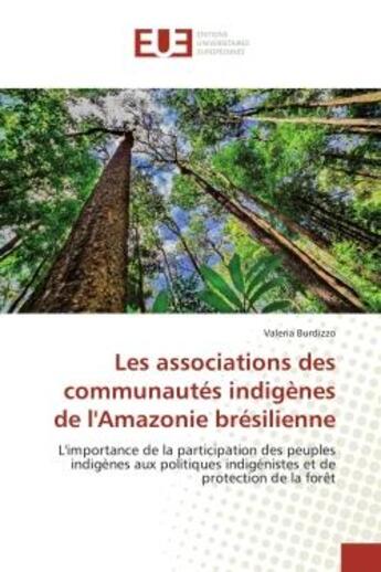 Couverture du livre « Les associations des communautes indigenes de l'amazonie bresilienne - l'importance de la participat » de Burdizzo Valeria aux éditions Editions Universitaires Europeennes