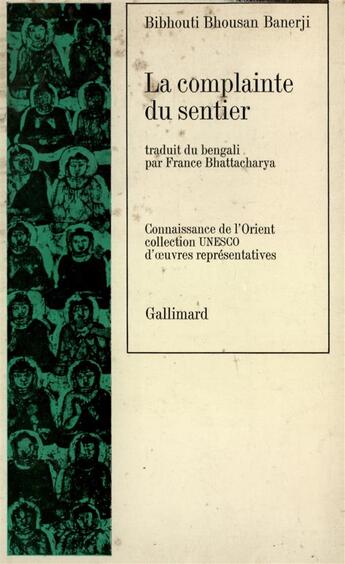 Couverture du livre « La complainte du sentier » de Banerji B B. aux éditions Gallimard