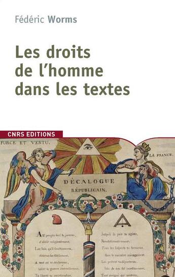 Couverture du livre « Droits de l'Homme et philosophie » de Frederic Worms aux éditions Cnrs