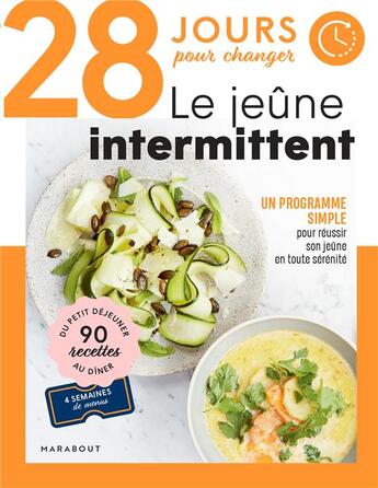 Couverture du livre « 28 jours pour changer : le jeûne intermittent » de Lisa Butterworth aux éditions Marabout