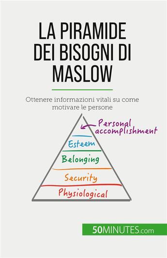 Couverture du livre « La piramide dei bisogni di Maslow : Ottenere informazioni vitali su come motivare le persone » de Pierre Pichère aux éditions 50minutes.com