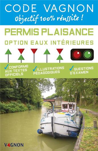 Couverture du livre « Code Vagnon permis plaisance ; option eaux intérieures » de  aux éditions Vagnon