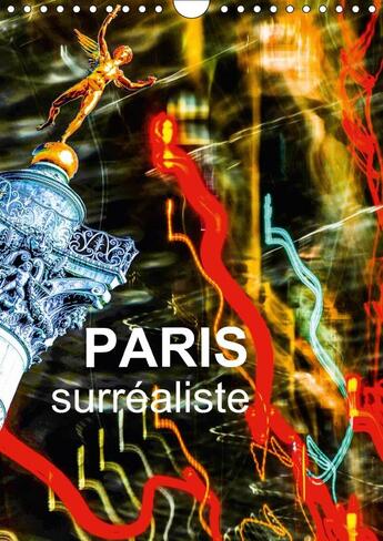 Couverture du livre « Paris surrealiste calendrier mural 2018 din a4 vertical » de Sock R aux éditions Calvendo