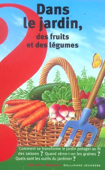 Couverture du livre « Dans le jardin, des fruits et des legumes » de Morel/Mettler aux éditions Gallimard-jeunesse