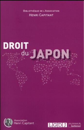 Couverture du livre « Droit du Japon » de  aux éditions Lgdj