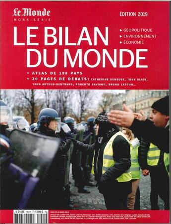 Couverture du livre « Le bilan du monde 2019 + atlas » de  aux éditions Le Monde Hors-serie